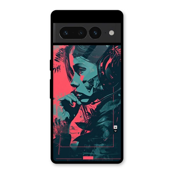 Musical Illustration Glass Back Case for Google Pixel 7 Pro