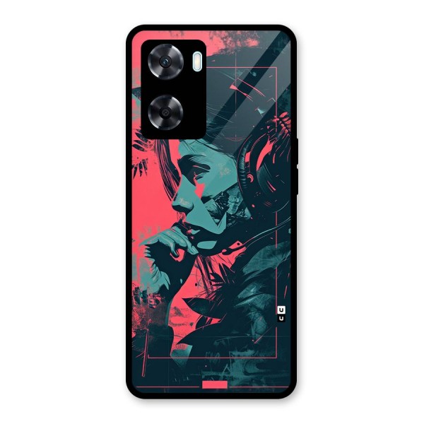 Musical Illustration Glass Back Case for Oppo A77