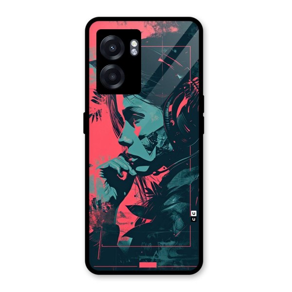 Musical Illustration Glass Back Case for Oppo K10 (5G)