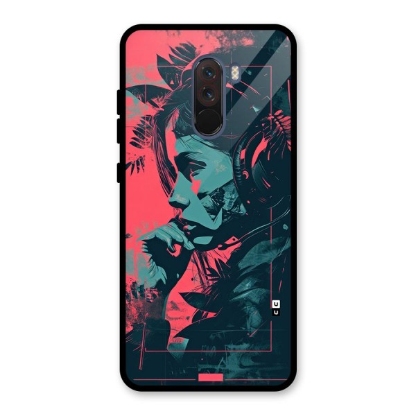 Musical Illustration Glass Back Case for Poco F1