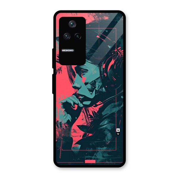 Musical Illustration Glass Back Case for Poco F4 5G