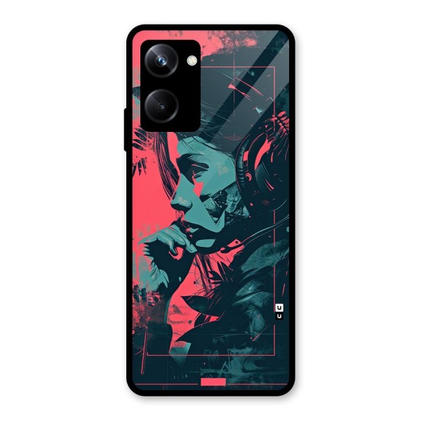 Musical Illustration Glass Back Case for Realme 10 Pro