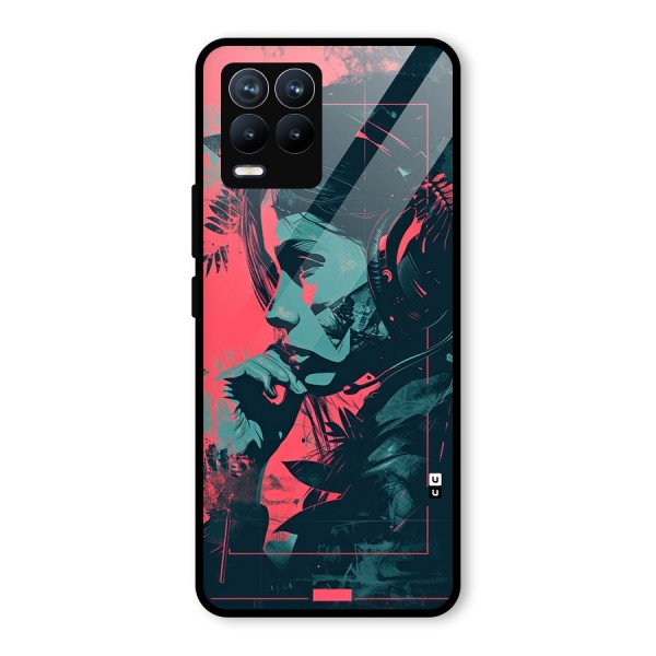 Musical Illustration Glass Back Case for Realme 8 Pro