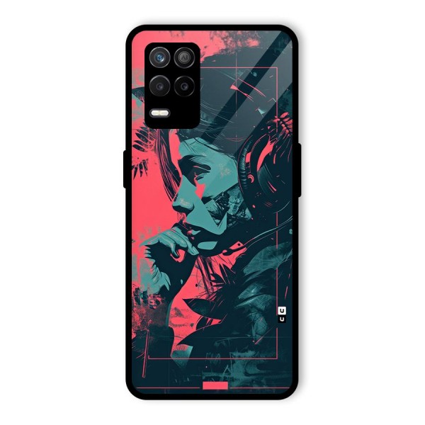 Musical Illustration Glass Back Case for Realme 8s 5G