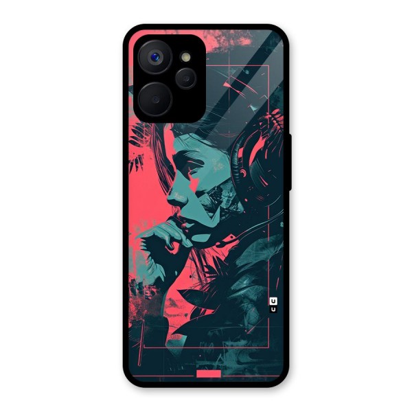 Musical Illustration Glass Back Case for Realme 9i 5G