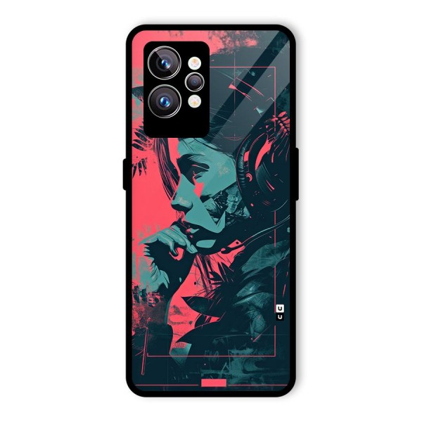 Musical Illustration Glass Back Case for Realme GT2 Pro