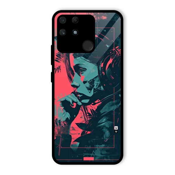 Musical Illustration Glass Back Case for Realme Narzo 50A