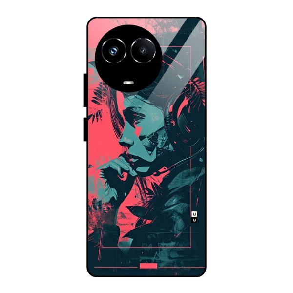 Musical Illustration Glass Back Case for Realme Narzo 60X