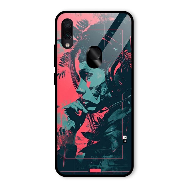 Musical Illustration Glass Back Case for Redmi Note 7