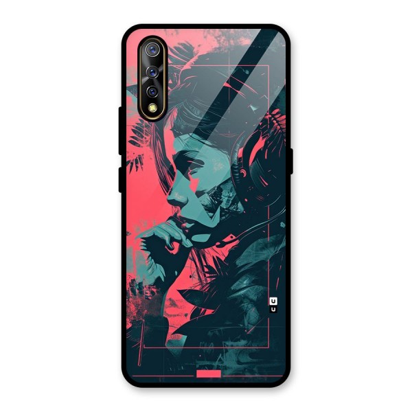 Musical Illustration Glass Back Case for Vivo S1