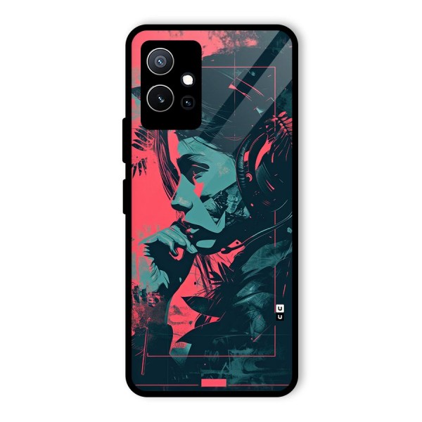 Musical Illustration Glass Back Case for Vivo T1 5G