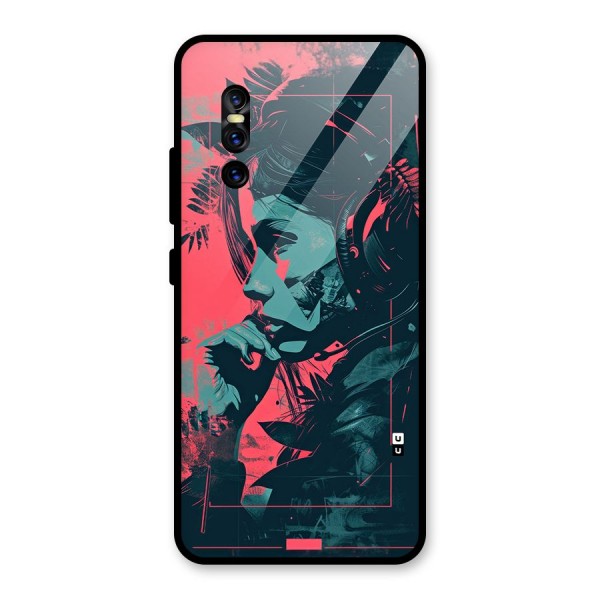 Musical Illustration Glass Back Case for Vivo V15 Pro