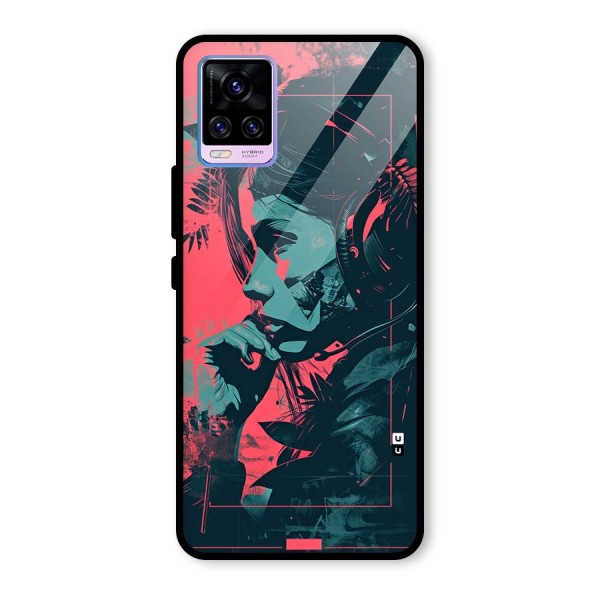 Musical Illustration Glass Back Case for Vivo V20 Pro