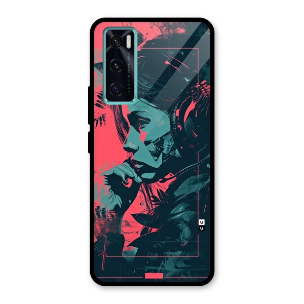 Musical Illustration Glass Back Case for Vivo V20 SE