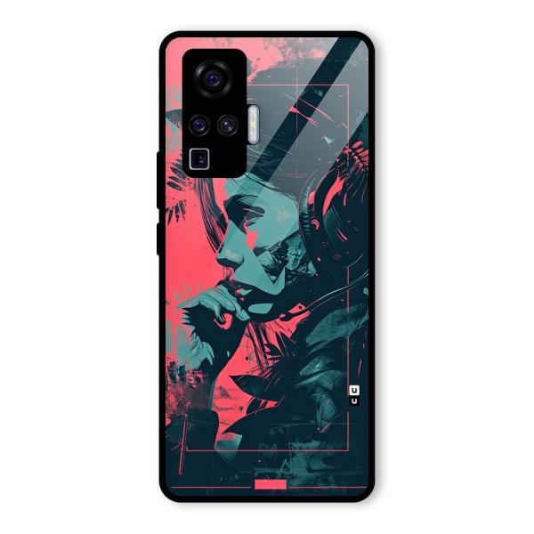 Musical Illustration Glass Back Case for Vivo X50 Pro