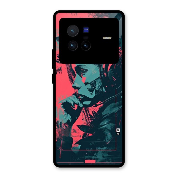 Musical Illustration Glass Back Case for Vivo X80