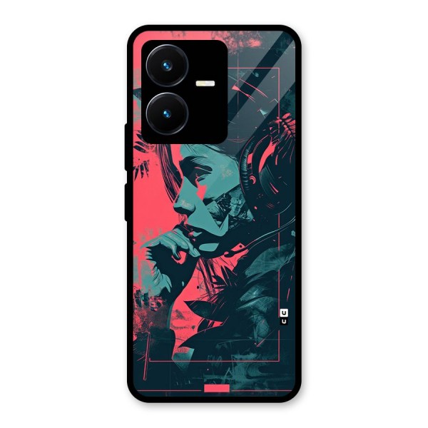 Musical Illustration Glass Back Case for Vivo Y22