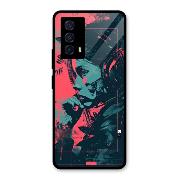 Musical Illustration Glass Back Case for Vivo iQOO Z5