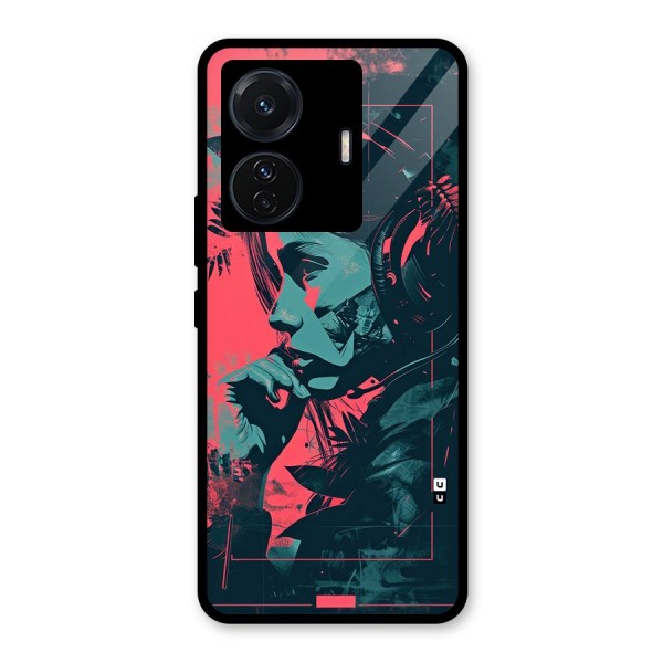 Musical Illustration Glass Back Case for Vivo iQOO Z6 Pro