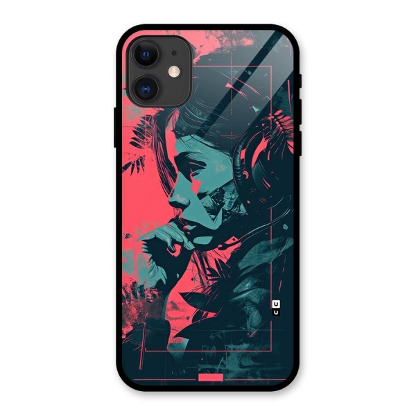 Musical Illustration Glass Back Case for iPhone 11