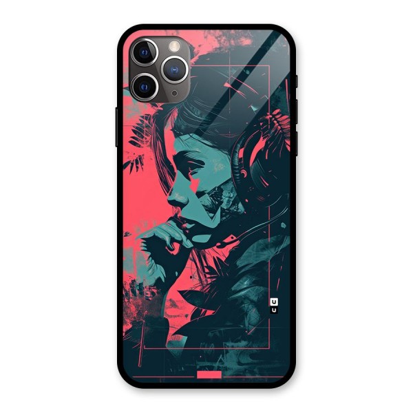 Musical Illustration Glass Back Case for iPhone 11 Pro Max