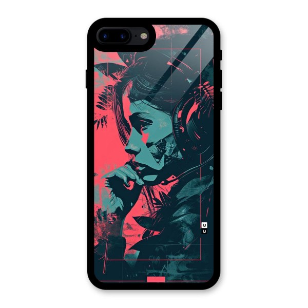 Musical Illustration Glass Back Case for iPhone 8 Plus