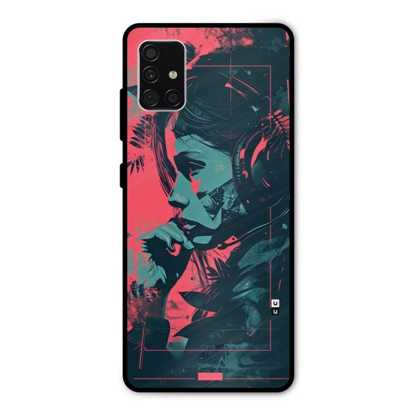 Musical Illustration Metal Back Case for Galaxy A51