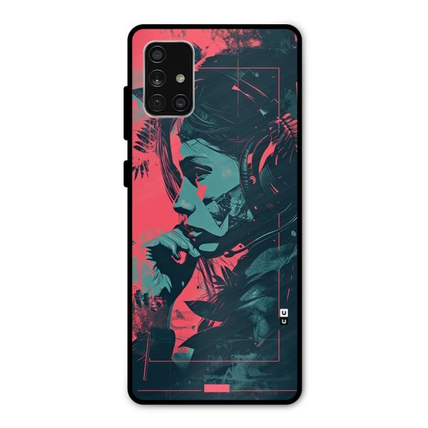 Musical Illustration Metal Back Case for Galaxy A71