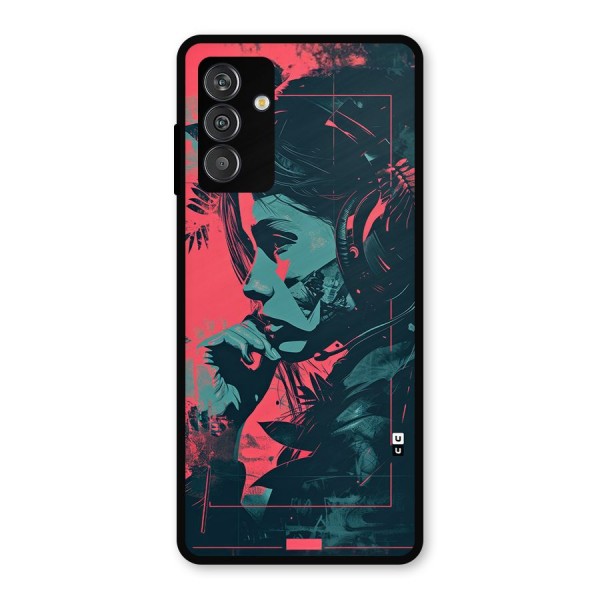 Musical Illustration Metal Back Case for Galaxy F13