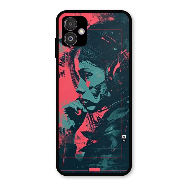 Musical Illustration Metal Back Case for Galaxy F14