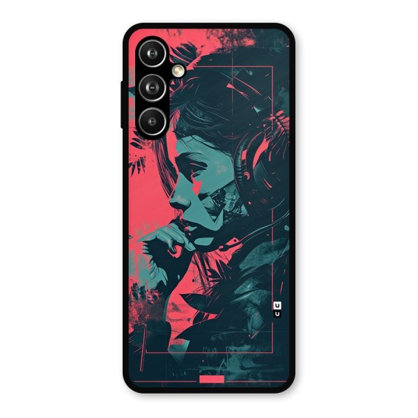 Musical Illustration Metal Back Case for Galaxy F54