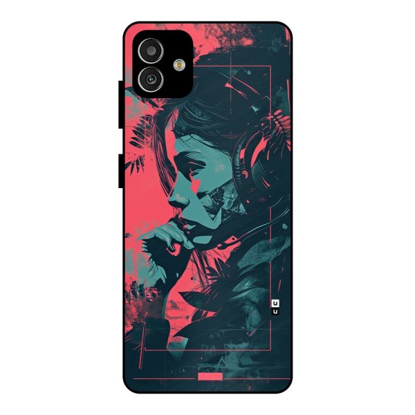 Musical Illustration Metal Back Case for Galaxy M13 5G