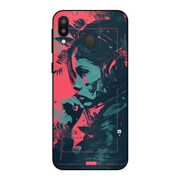 Musical Illustration Metal Back Case for Galaxy M20