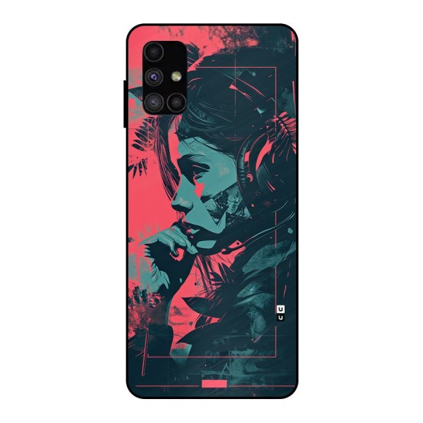 Musical Illustration Metal Back Case for Galaxy M51