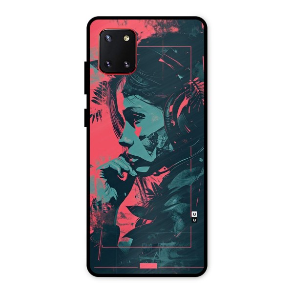 Musical Illustration Metal Back Case for Galaxy Note 10 Lite