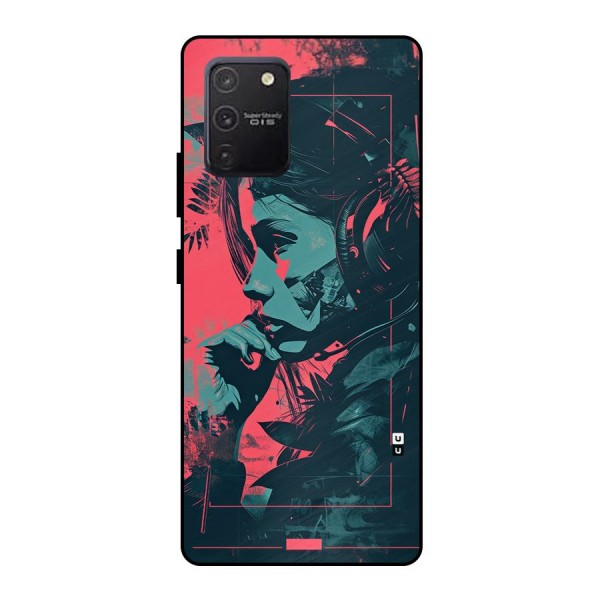 Musical Illustration Metal Back Case for Galaxy S10 Lite