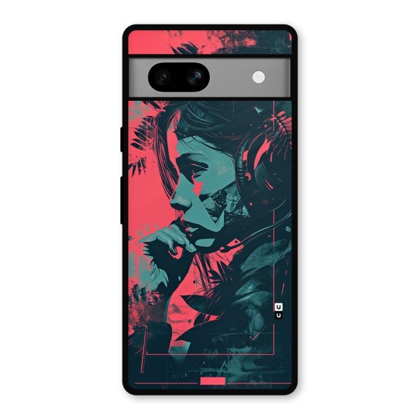 Musical Illustration Metal Back Case for Google Pixel 7a