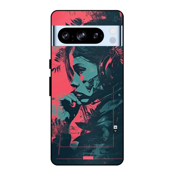 Musical Illustration Metal Back Case for Google Pixel 8 Pro