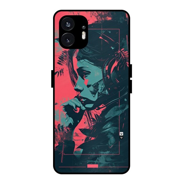 Musical Illustration Metal Back Case for Nothing Phone 2