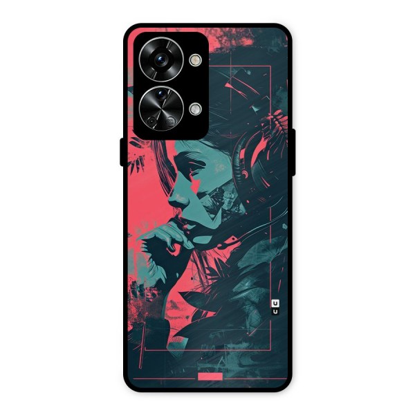 Musical Illustration Metal Back Case for OnePlus Nord 2T