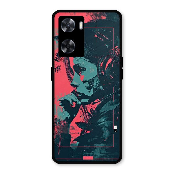 Musical Illustration Metal Back Case for Oppo A77