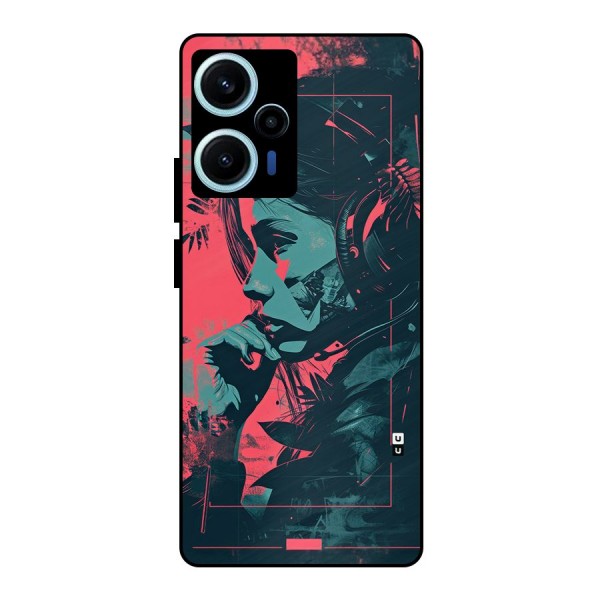 Musical Illustration Metal Back Case for Poco F5