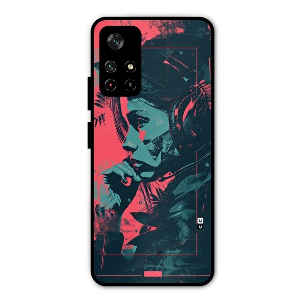 Musical Illustration Metal Back Case for Poco M4 Pro 5G