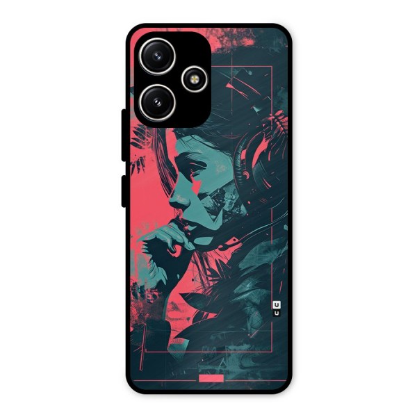 Musical Illustration Metal Back Case for Poco M6 Pro