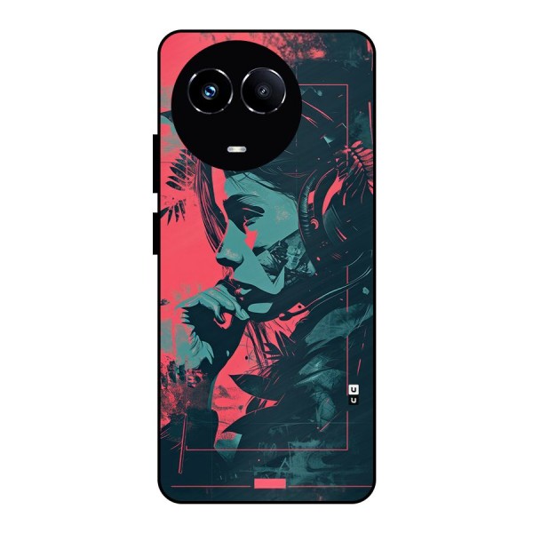 Musical Illustration Metal Back Case for Realme 11X