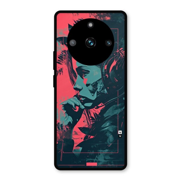 Musical Illustration Metal Back Case for Realme 11 Pro