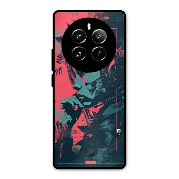 Musical Illustration Metal Back Case for Realme 12 Pro