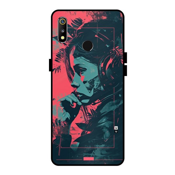 Musical Illustration Metal Back Case for Realme 3i