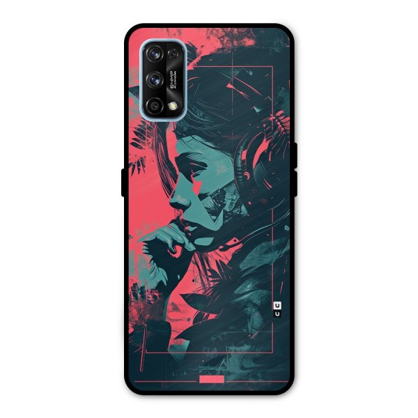 Musical Illustration Metal Back Case for Realme 7 Pro