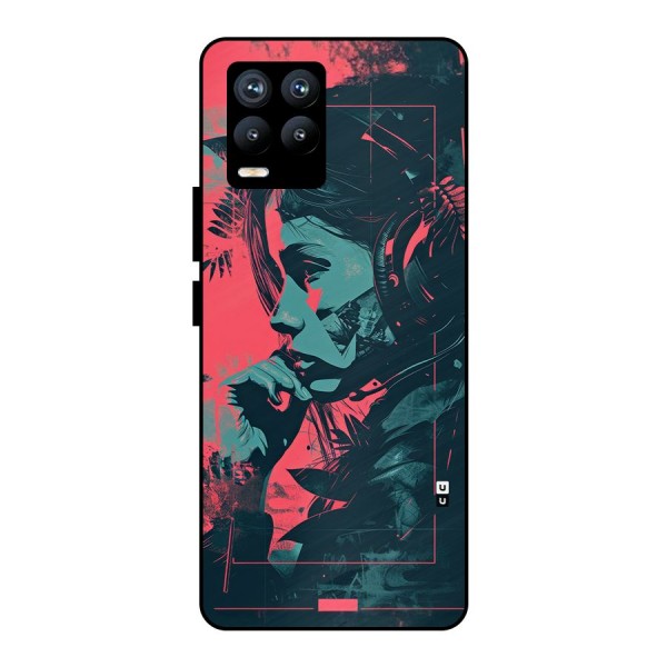 Musical Illustration Metal Back Case for Realme 8